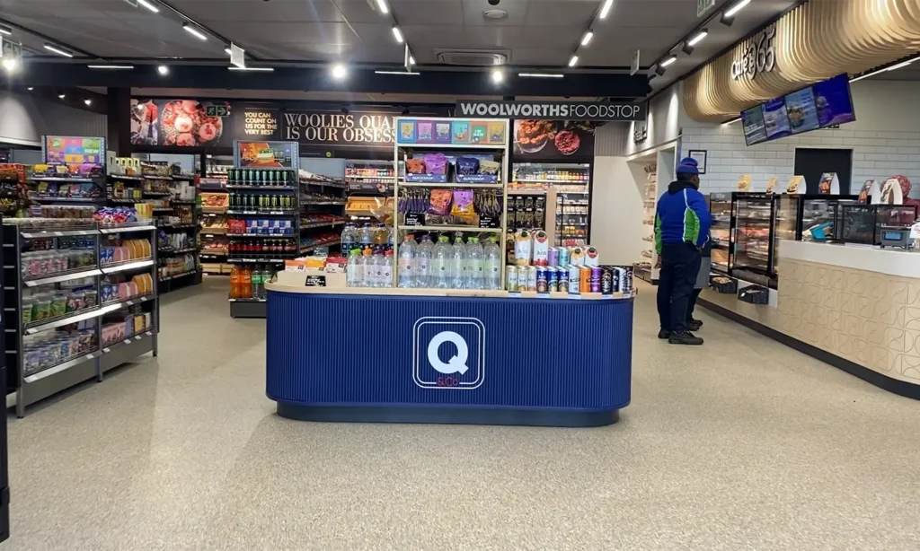 Fuel Station Shop Design Engen Katherine Street project Quickshop counter interior