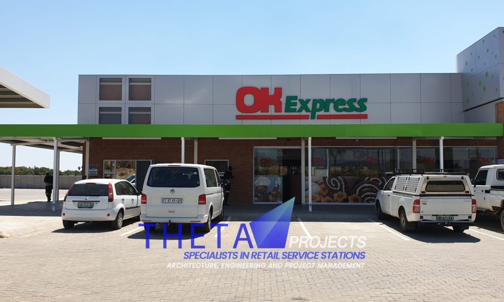 Theta Projects Brand New Site in Brits, North West Province for Client Econo. OK Express at petrol station