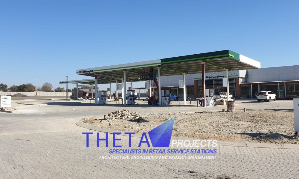 Theta Projects Brand New Site in Brits, North West Province for Client Econo. Petrol Station Final Development Stages 2
