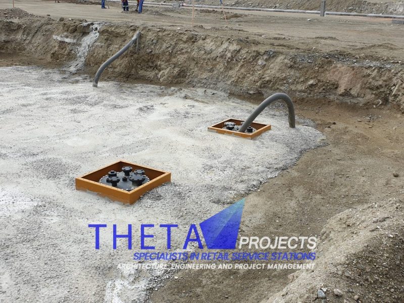 Theta Projects Brand New Site in Brits, North West Province for Client Econo. Pump & Tanks fill up for petrol station Econo 1