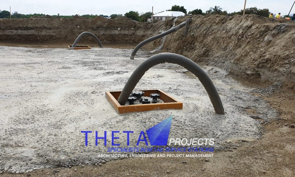 Theta Projects Brand New Site in Brits, North West Province for Client Econo. Pump & Tanks fill up for petrol station Econo 2