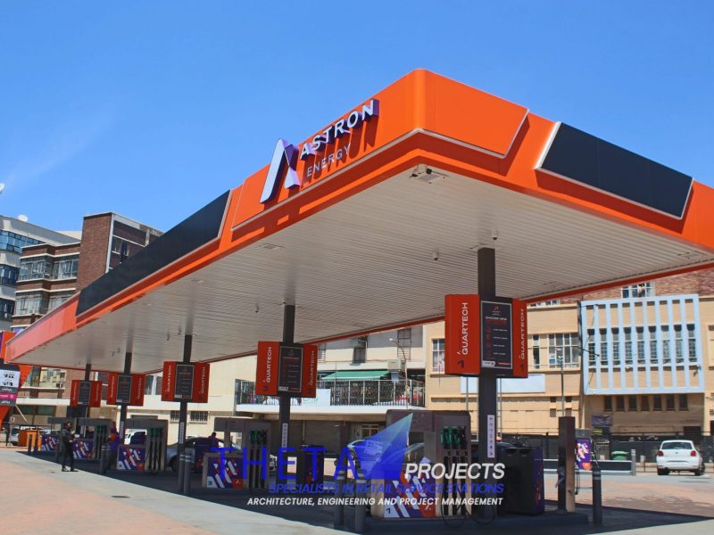 Theta Projects Brand New Site in Doornfontein for Client Ashtron. Finished Petrol Station 2
