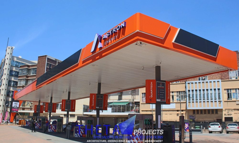 Theta Projects Brand New Site in Doornfontein for Client Ashtron. Finished Petrol Station 2