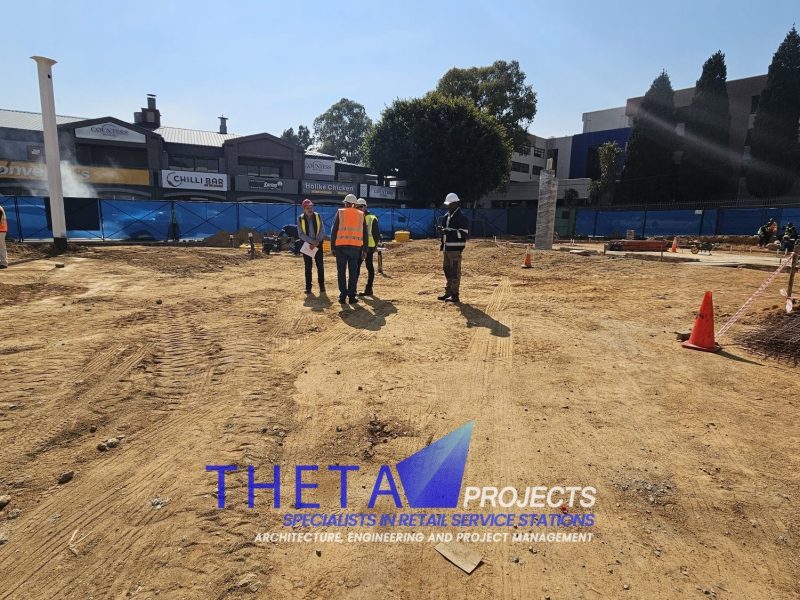 Theta Projects Brand New Site in Sunninghill, Gauteng Province. Breaking Ground for Petrol Station 1