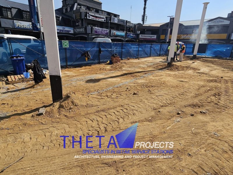 Theta Projects Brand New Site in Sunninghill, Gauteng Province. Breaking Ground for Petrol Station 2