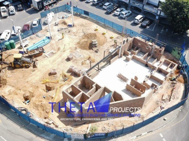 Theta Projects Brand New Site in Sunninghill, Gauteng Province. Development of Petrol station