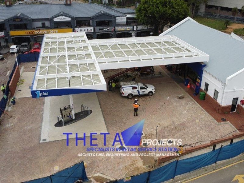 Theta Projects Brand New Site in Sunninghill, Gauteng Province. Entrance hall for Shop for Petrol Station finished project