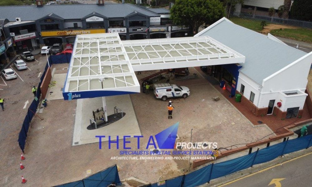 Theta Projects Brand New Site in Sunninghill, Gauteng Province. Entrance hall for Shop for Petrol Station finished project