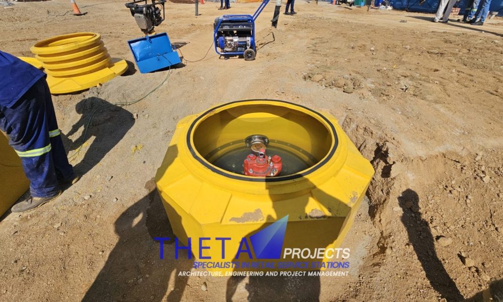 Theta Projects Brand New Site in Sunninghill, Gauteng Province. Pump & Tank . Man hole covers