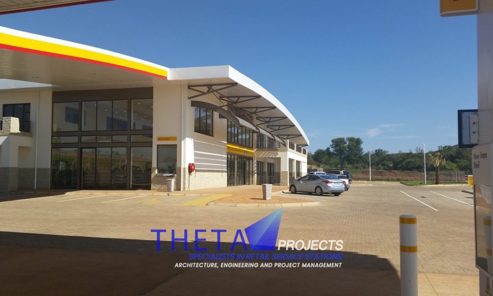 Theta Projects Brand New Site in Zeerust, North West Province for client Shell - Shell Ultra. Petrol station Pumps Finished construction 2