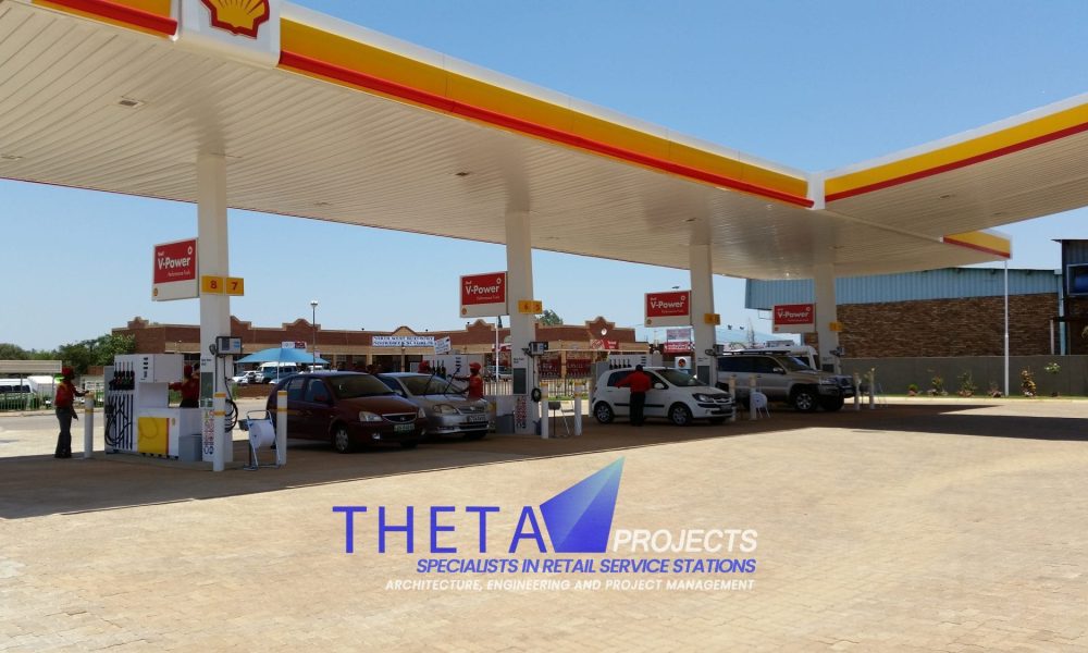 Theta Projects Brand New Site in Zeerust, North West Province for client Shell - Shell Ultra. Petrol station Pumps Finished construction 4