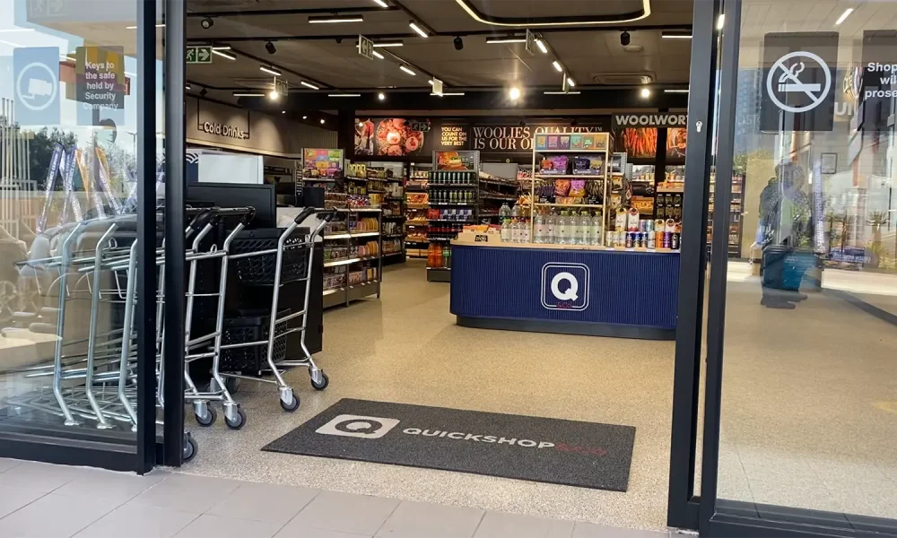 Quickshop interior at retail service station development Gauteng
