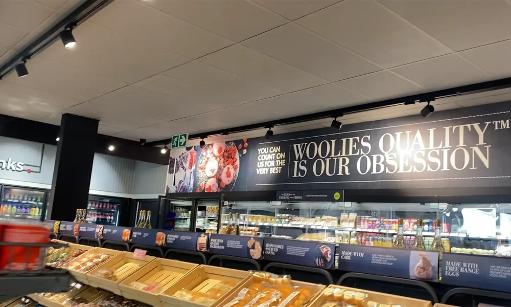 Woolworths interior at retail service station development Gauteng